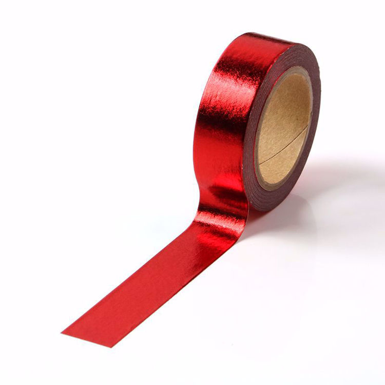 Plain Red Gold Foil Washi Tape