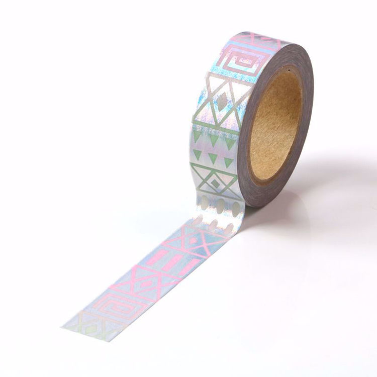 Gradual Changed Color Silver Foil Paper Tape