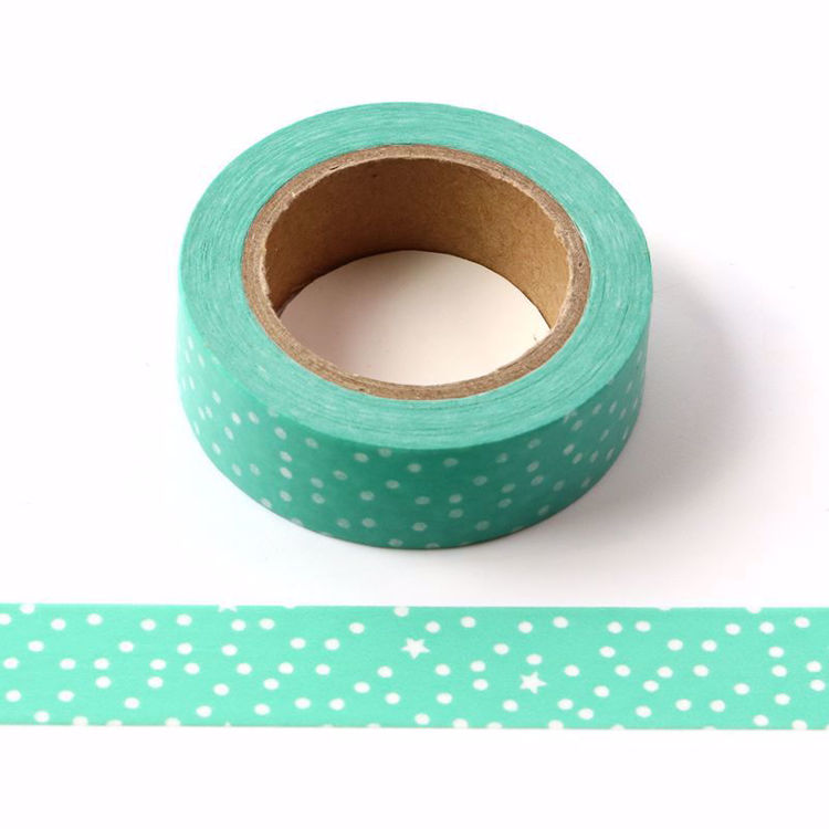 green snowflake washi tape