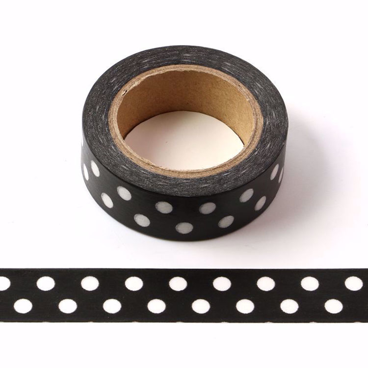 dots black washi tape