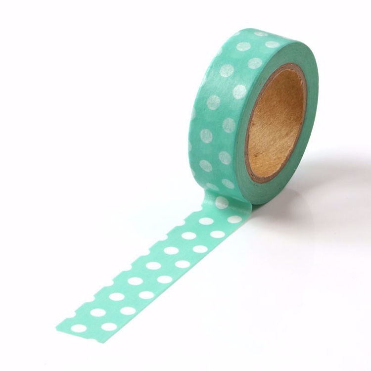 dots light green washi tape