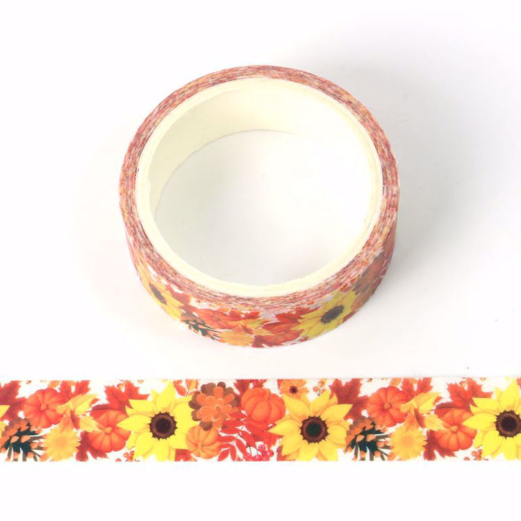 CMYK print spring flower  washi tape