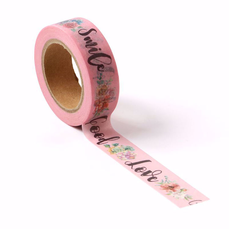 Letter Good Love  with pink base washi tape