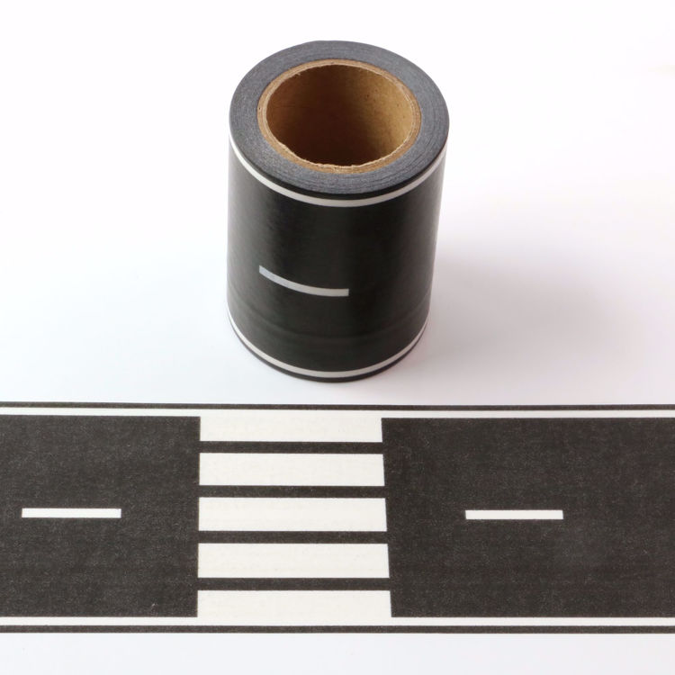 Picture of Road Printing Washi Tape Black