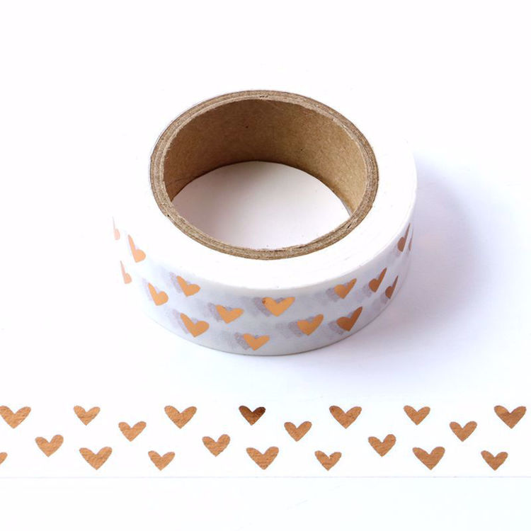 Hearts Copper Foil Washi Tape