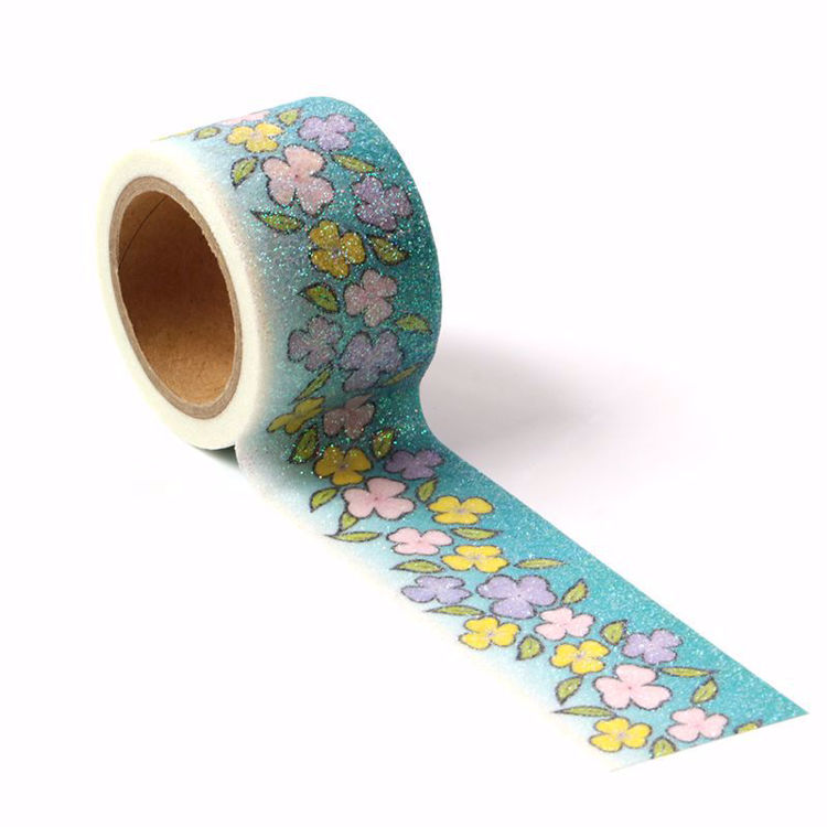 Picture of Contracted Flowers Sparkle Washi Tape