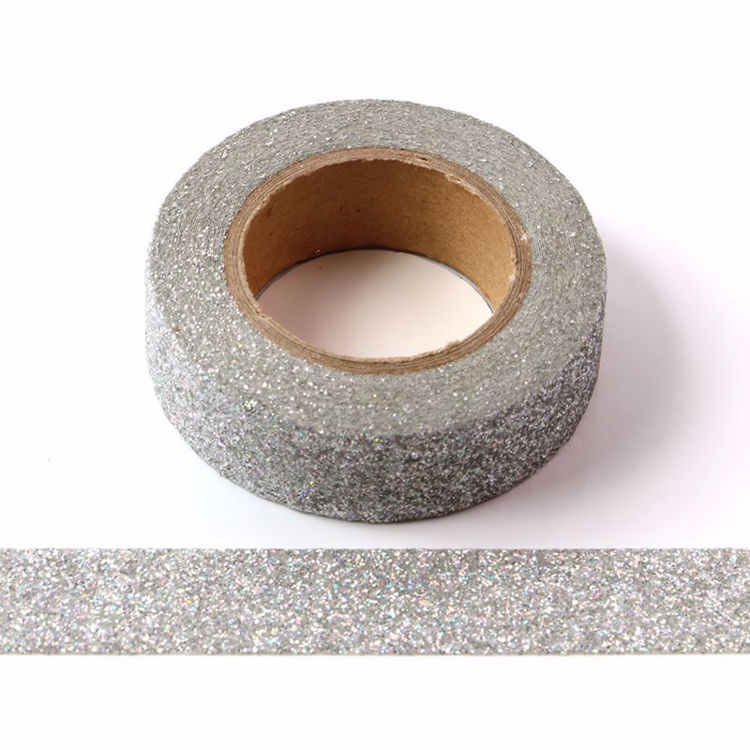 Picture of Laser Silver Sparkle Washi Tape