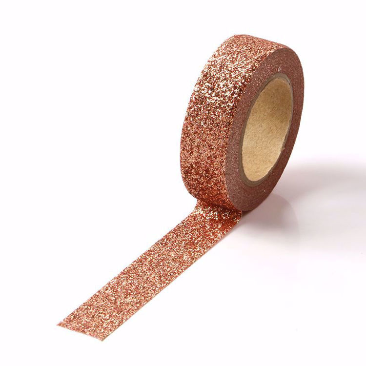 bright brown glitter powder tape