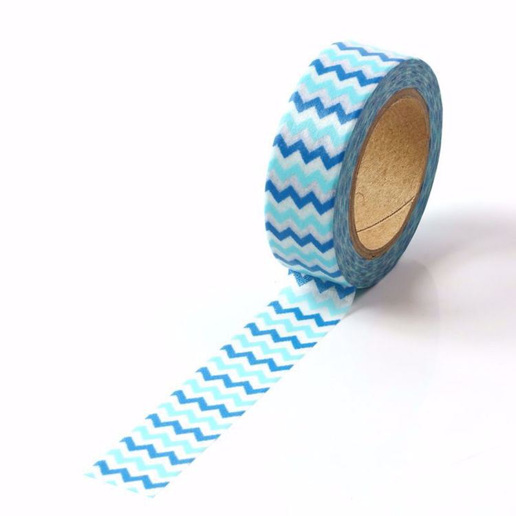 light & bright blue wave washi tape