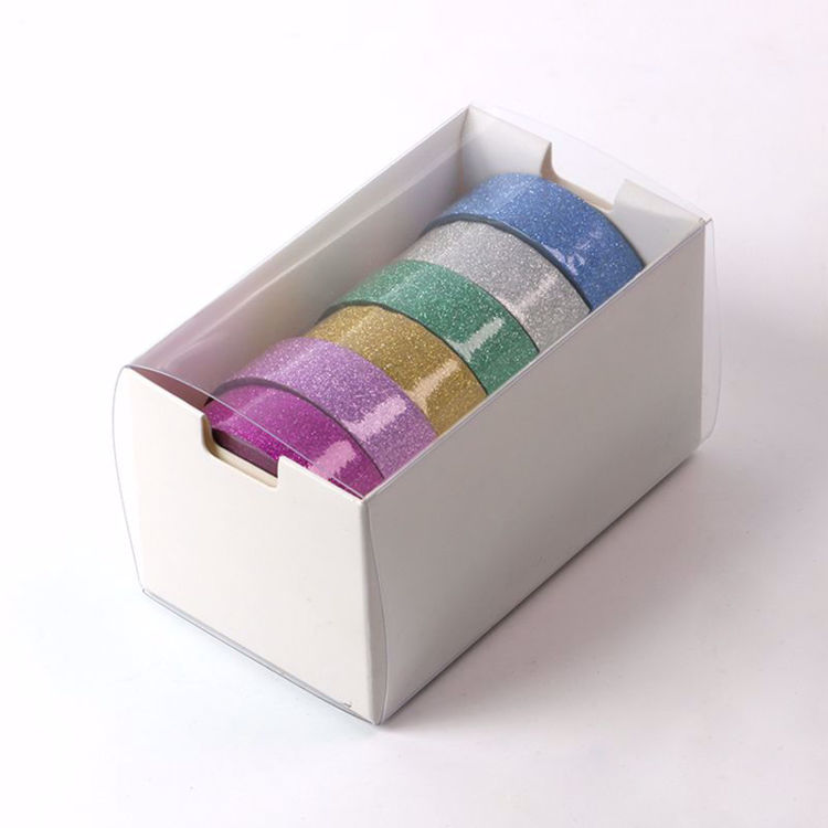 6 rolls glitter washi tape package