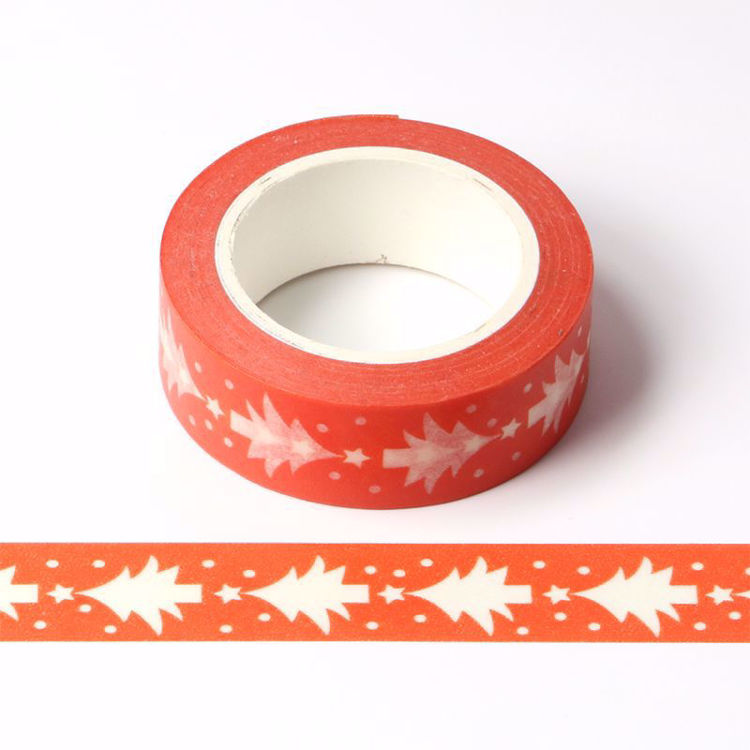 Christmas tree printing washi tape 