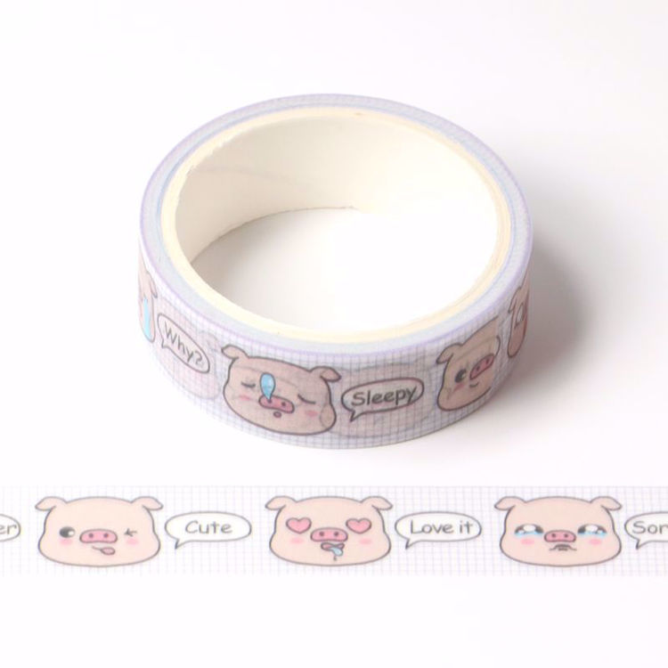 pig emoji printing washi tape