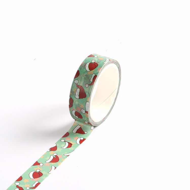 Christmas design Santa hat printing washi tape