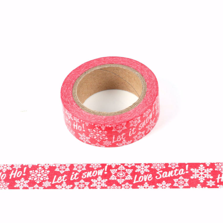 Christmas design snow printing washi tape