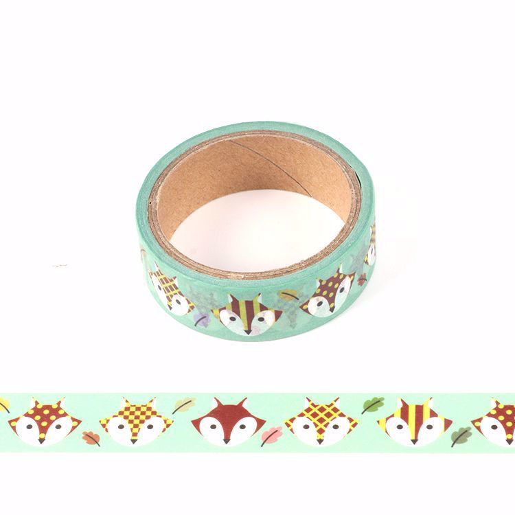 5m Cute fox printing washi tape