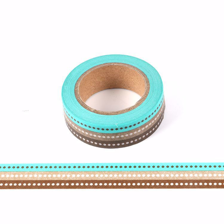 Three color point printing washi tape