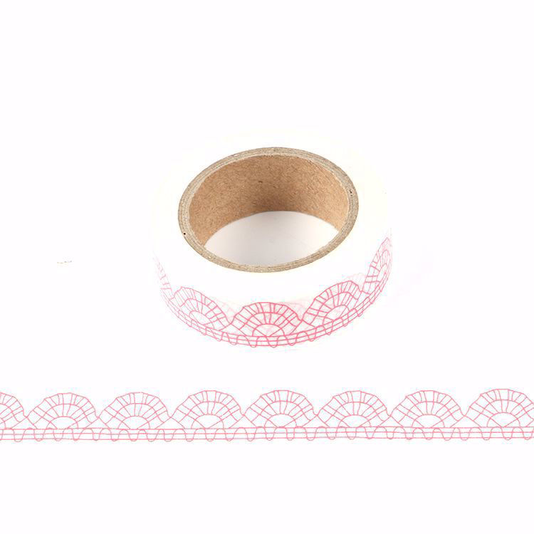 Pink sector printing washi tape