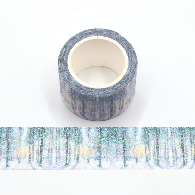 30mm The forest snow sparkle washi tape