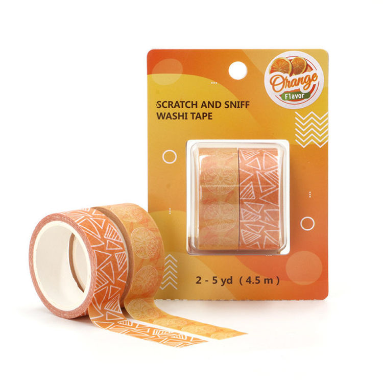 Orange scent printing washi tape