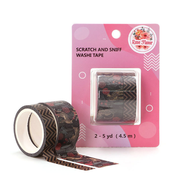 Fragrance rose printing washi tape