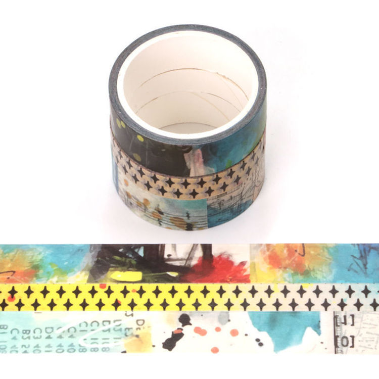 3 Rolls set art journaling series washi tape