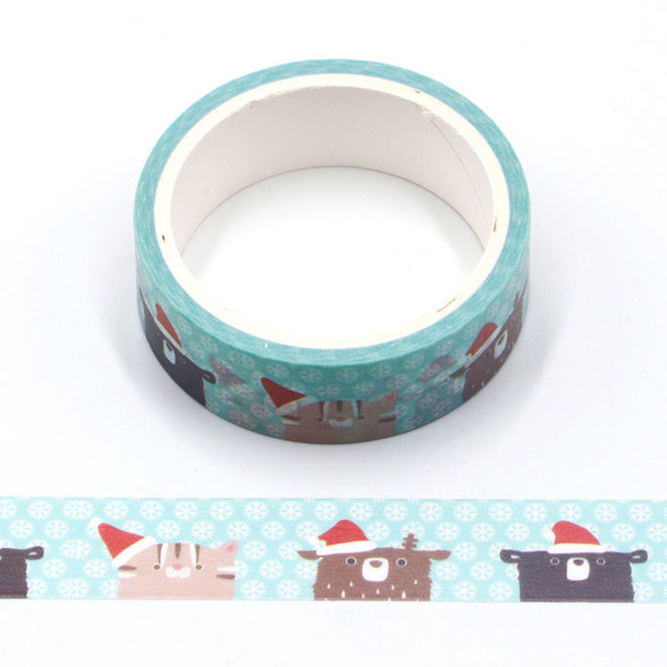 Cartoon series Christmas design printing washi tape