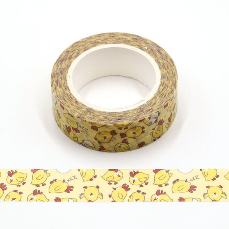 Yellow chick cmyk washi tape