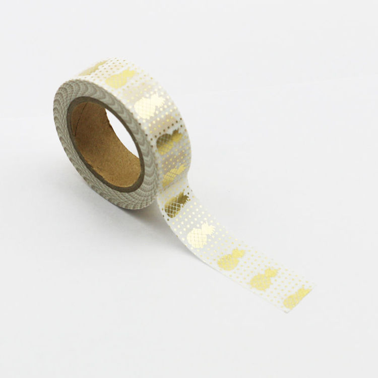 Gold Pineapple Foil Washi Tape