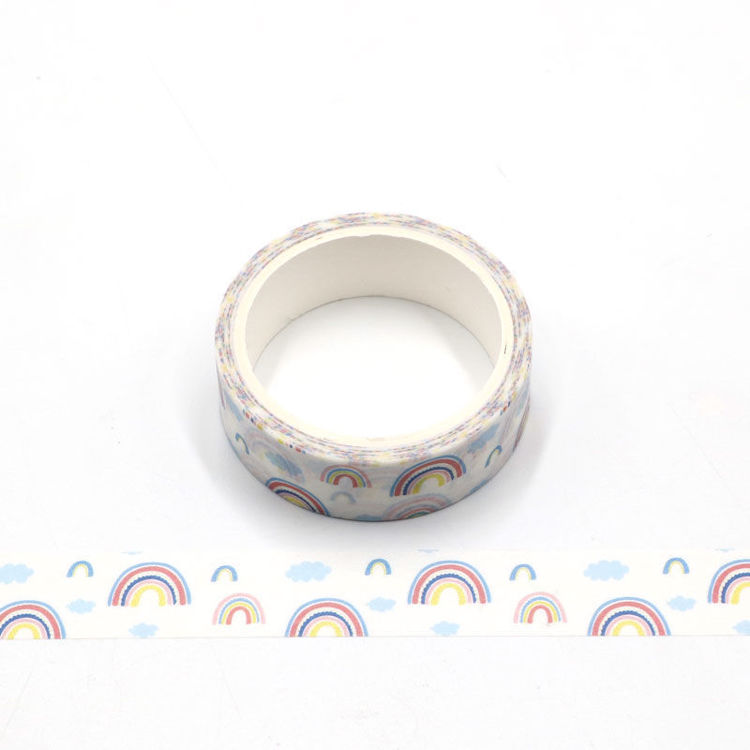 Rainbow printing washi tape