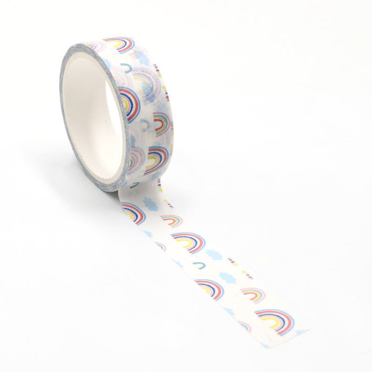 Rainbow printing washi tape
