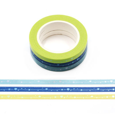 5mm x 3Rolls 10m Matt Shooting Star Washi Tape Set 5mm x 3Rolls 10m Matt Shooting Star Washi Tape Set