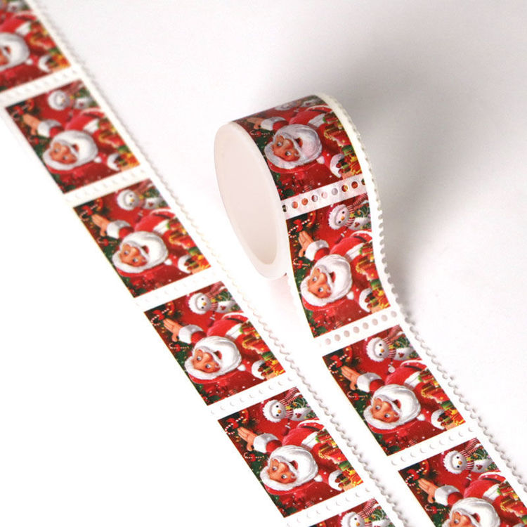 Picture of 25mm x 3m Santa Claus Design Stamp Washi Tape