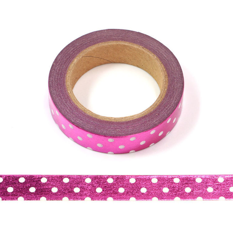 10mm x 10m Rose Pink Point Washi Tape