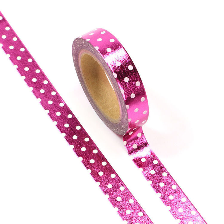 10mm x 10m Rose Pink Point Washi Tape