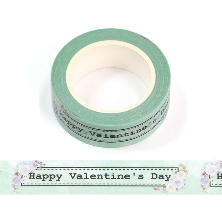 15mm x 10m CMYK Happy Valentine's Day Washi Tape