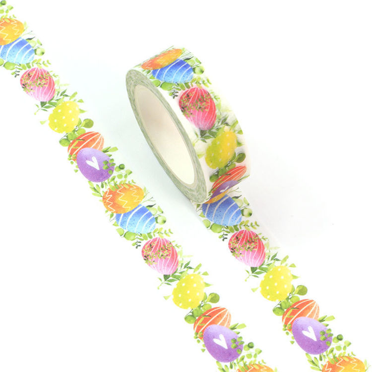 15mm x 10m CMYK Watercolor Easter Egg Washi Tape