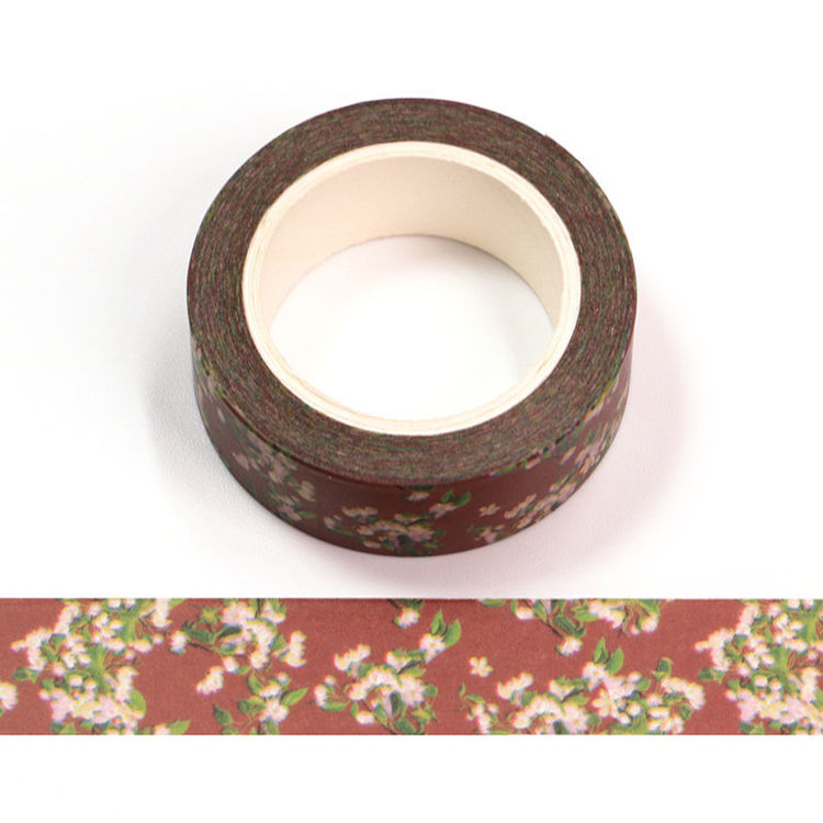 15mm x 10m CMYK Ancient Flower Washi Tape