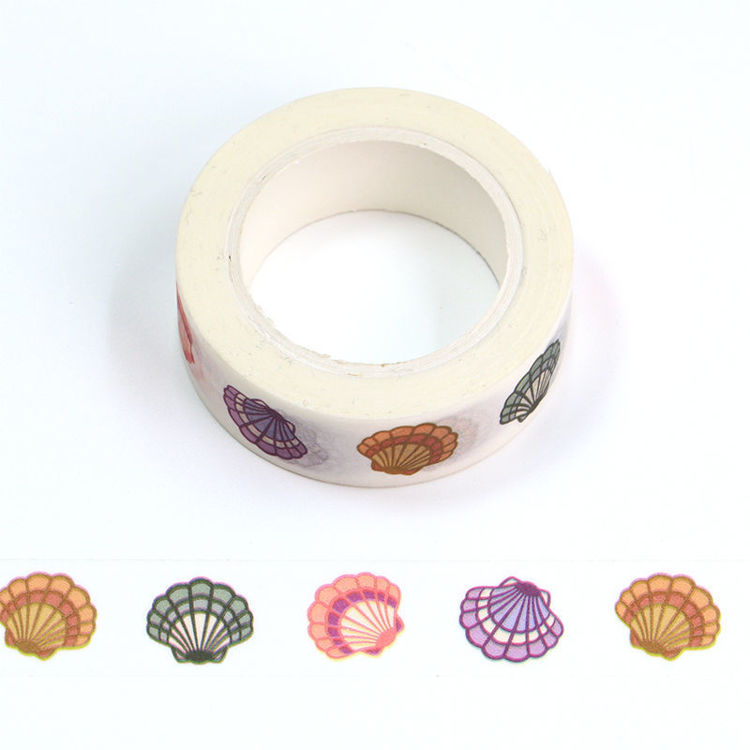 15mm x 10m CMYK Colorful Shell Washi Tape