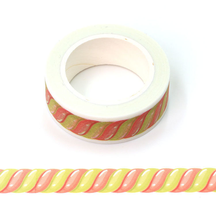 15mm x 10m CMYK Yellow Red Candy Washi Tape