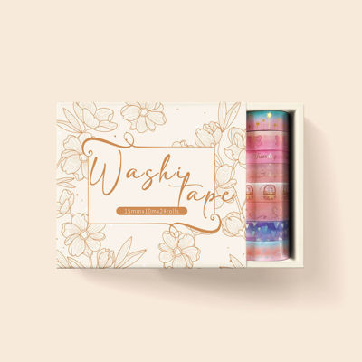 24 rolls Printing Washi Tape Box 24 rolls Printing Washi Tape Box