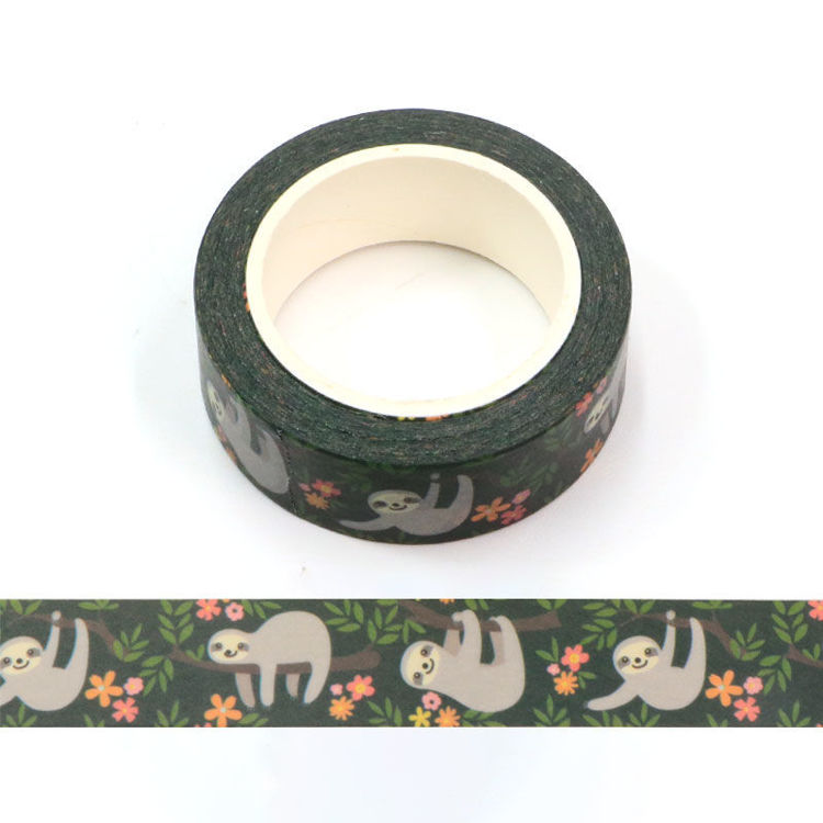 CMYK print Cute Sloth washi tape