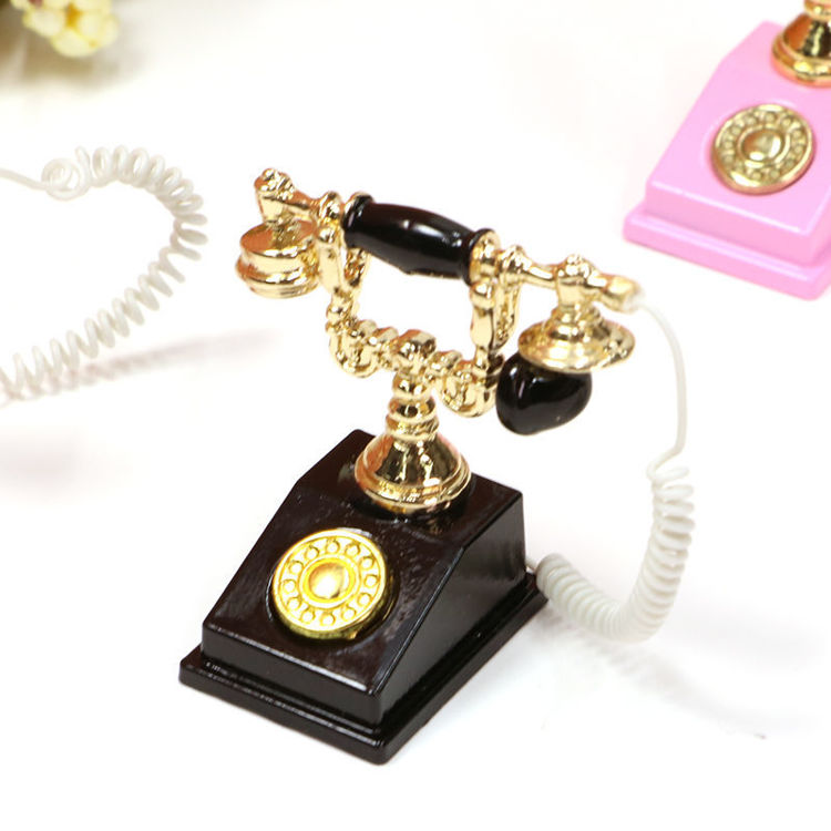 Mini Black Telephone