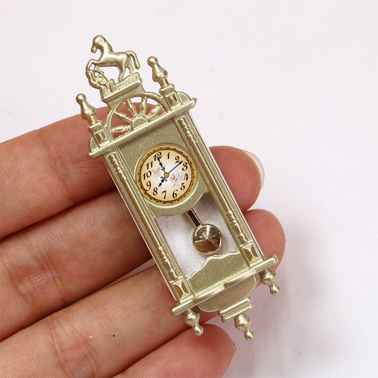 Mini White Small Pendulum Clock