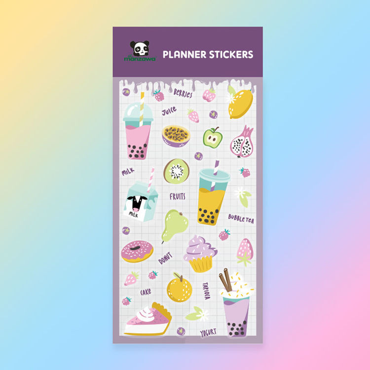 PET Paper Mix Sticker Desserts