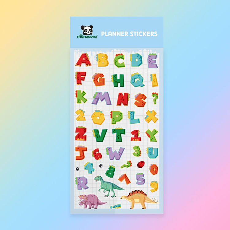 PET Paper Mix Sticker  Alphabet
