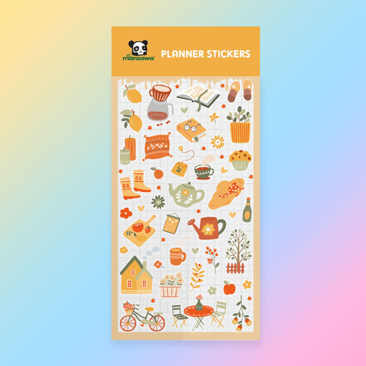 PET Paper Mix Sticker Daily Time