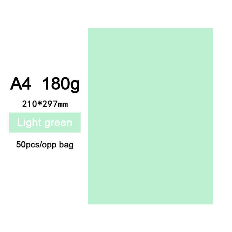 180g A4 Colored Cardstock Light Green