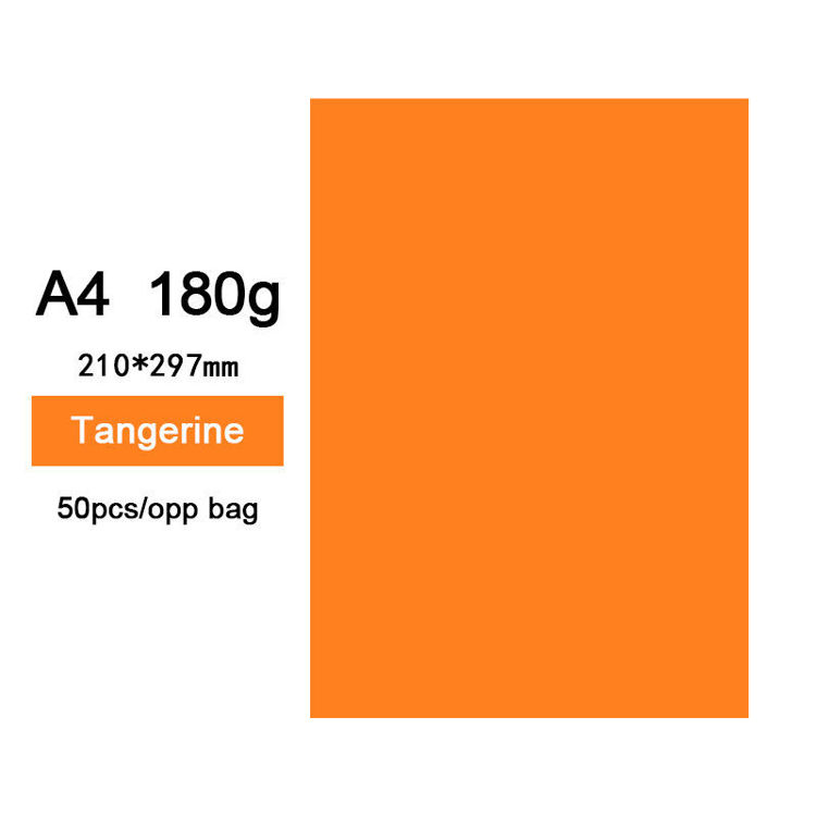 180g A4 Colored Cardstock Orange