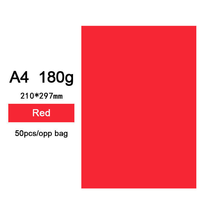 180g A4 Colored Cardstock Red