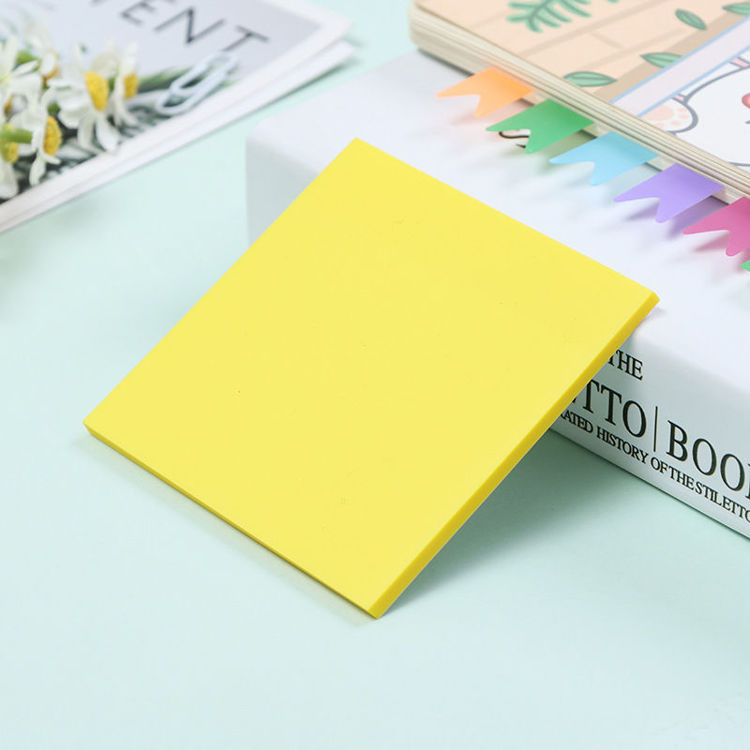 3" Transparent Sticky Note Macaroon Yellow